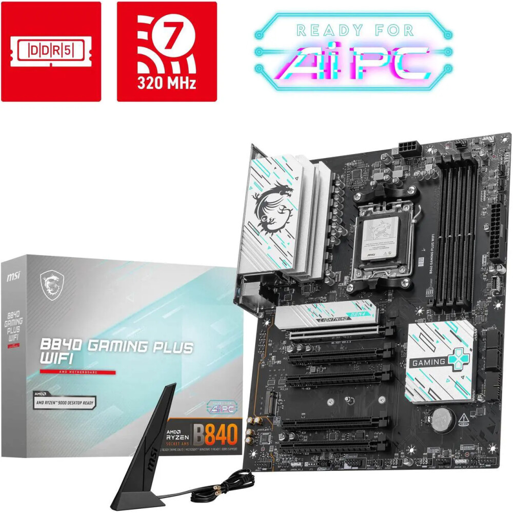 Motherboard MSI B840 GAMING PLUS WIFI Socket AM5 ATX - Imagen 1