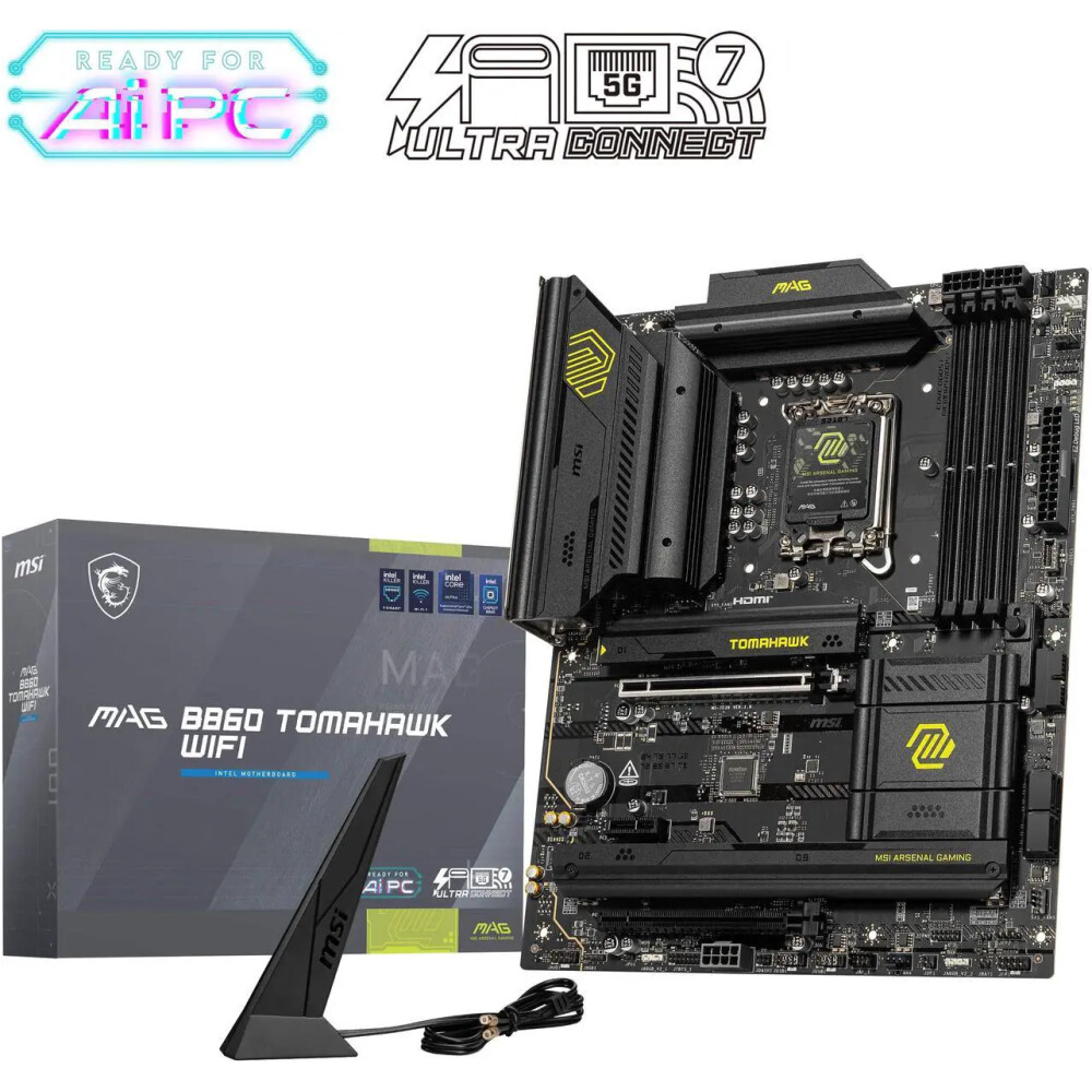Motherboard MSI MAG B860 TOMAHAWK WIFI Socket LGA 1851 ATX - Imagen 1