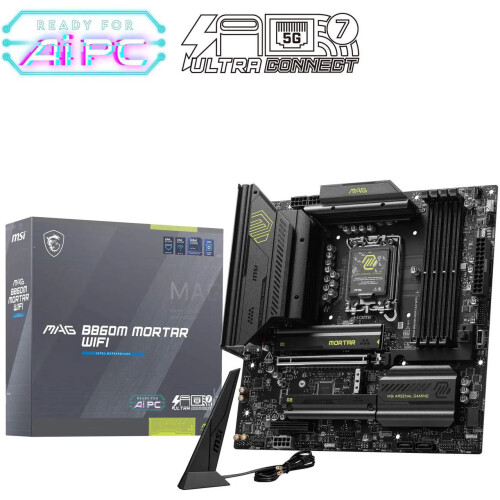 Motherboard MSI MAG B860M MORTAR WIFI Socket LGA1851 Micro ATX