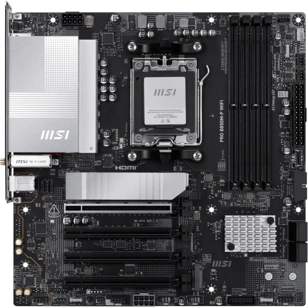 Motherboard MSI PRO B850M-P WiFi Socket AM5 Micro ATX - Imagen 2