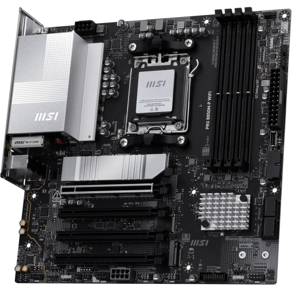 Motherboard MSI PRO B850M-P WiFi Socket AM5 Micro ATX - Imagen 4