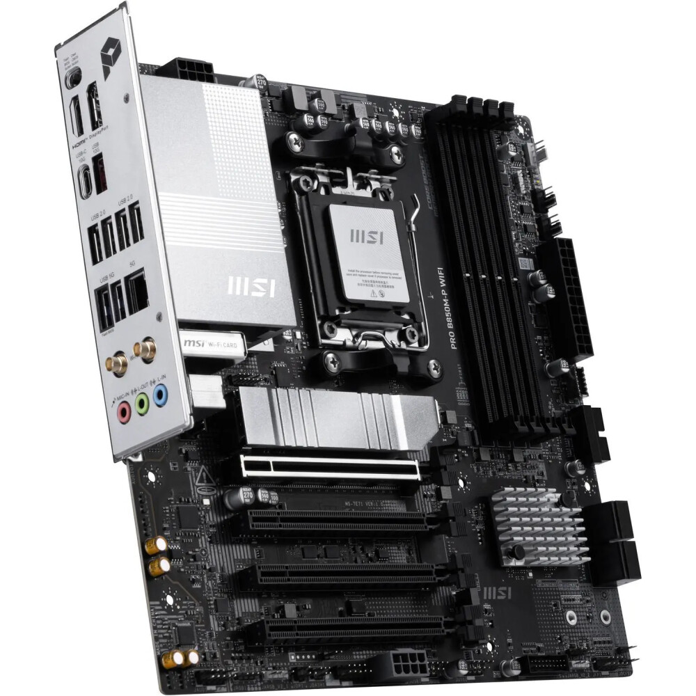 Motherboard MSI PRO B850M-P WiFi Socket AM5 Micro ATX - Imagen 5
