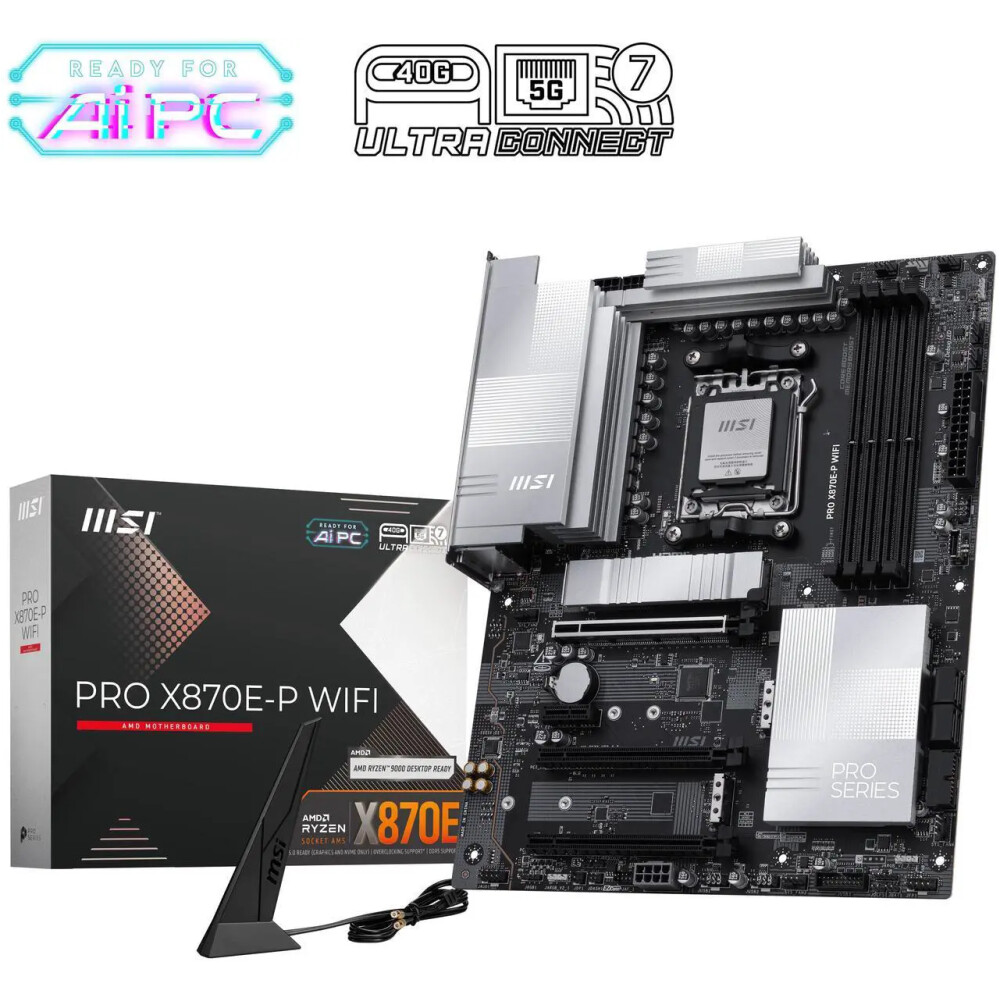 Motherboard MSI PRO X870E‑P WiFi Socket AM5 ATX - Imagen 1