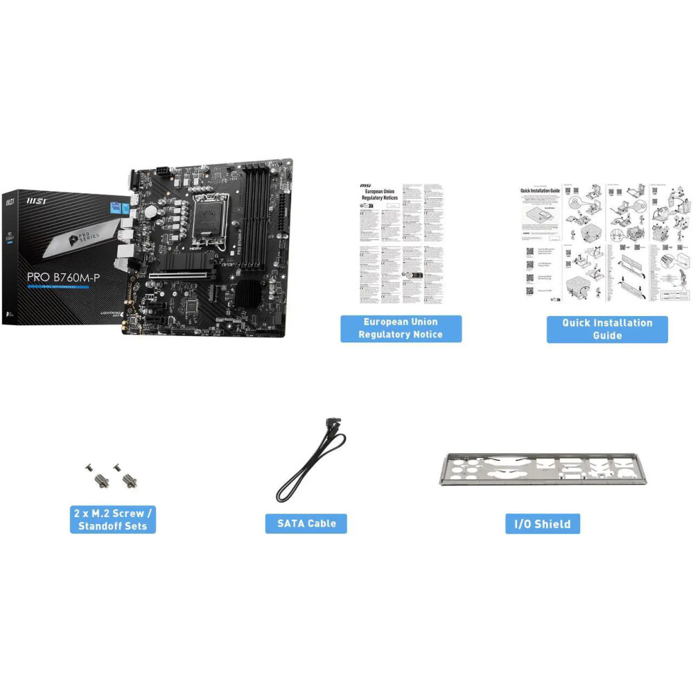 Motherboard MSI PRO B760M-P Socket LGA 1700 Micro ATX - Imagen 2