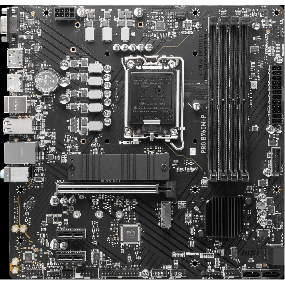 Motherboard MSI PRO B760M-P Socket LGA 1700 Micro ATX - Imagen 6