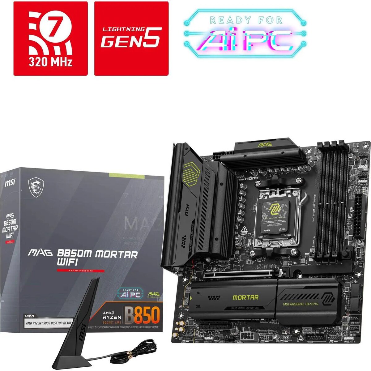 Motherboard MSI MAG B850M MORTAR WiFi AM5 Micro ATX