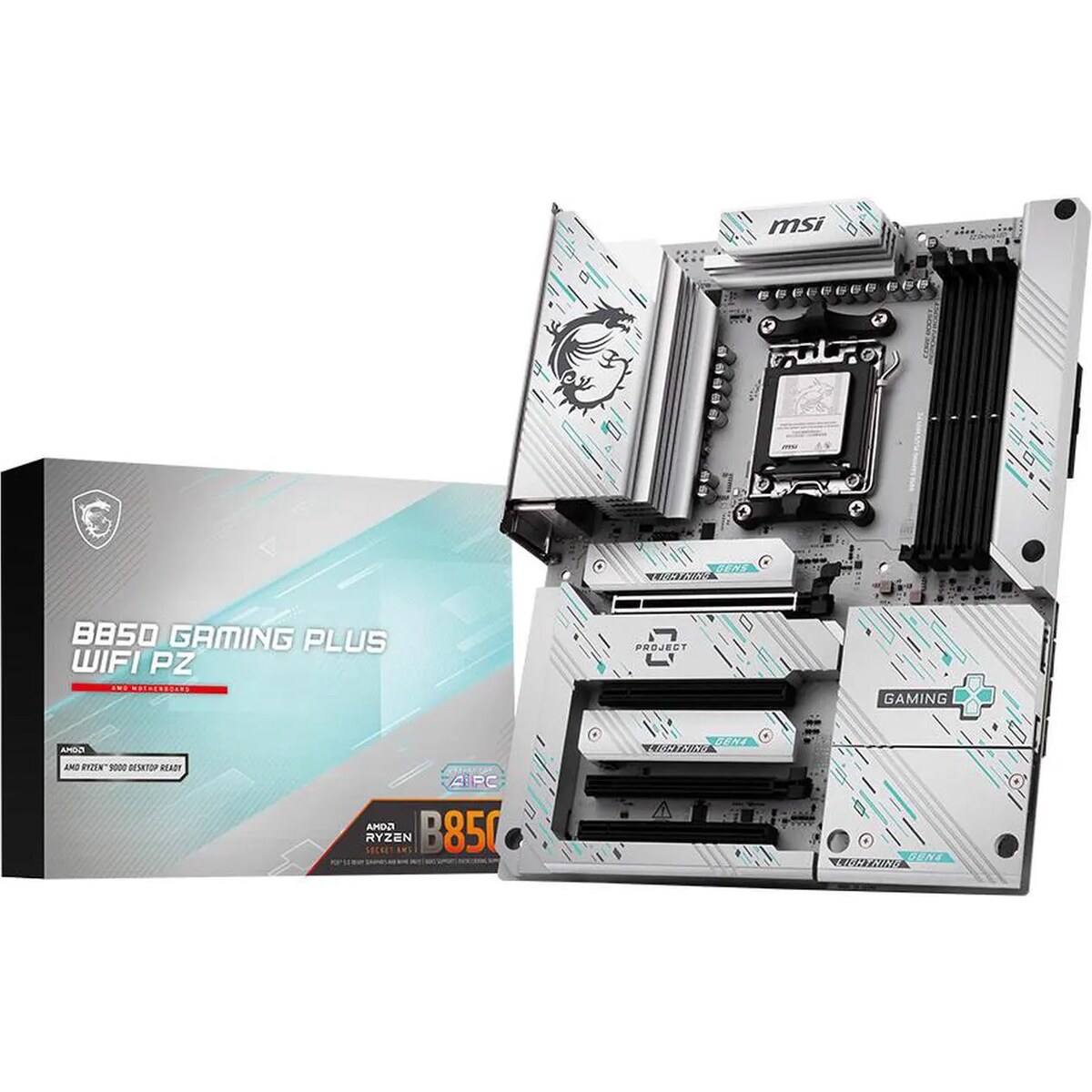 Motherboard MSI B850 GAMING PLUS WiFi PZ Socket AM5 ATX (Back‑Connect)