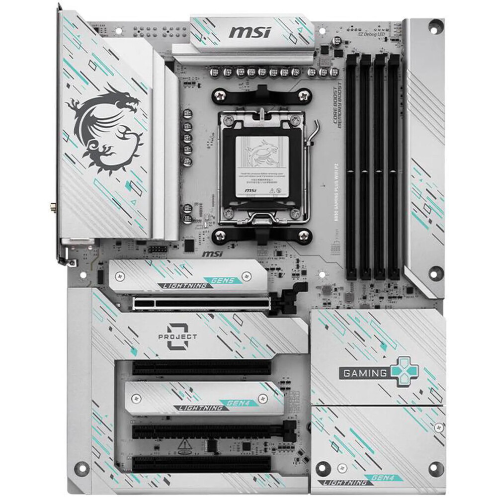 Motherboard MSI B850 GAMING PLUS WiFi PZ Socket AM5 ATX (Back‑Connect) - Imagen 2