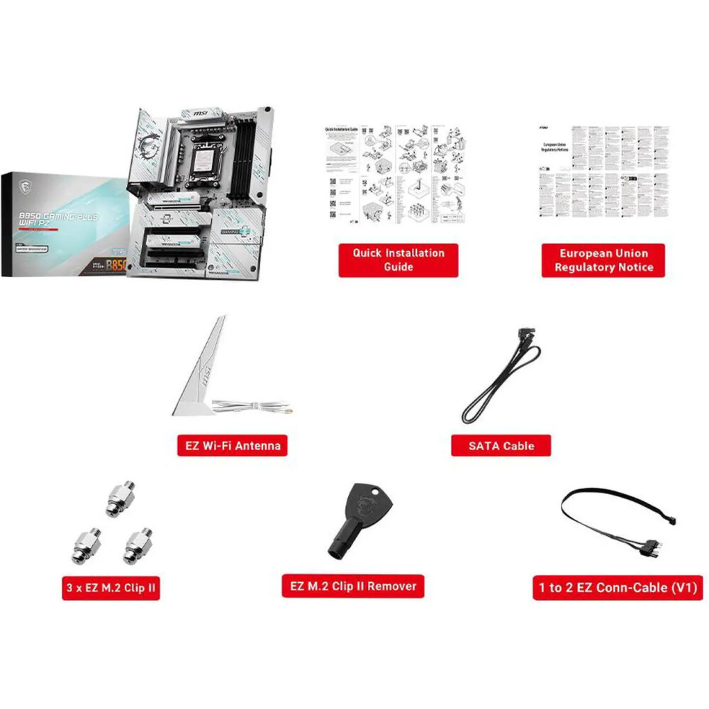 Motherboard MSI B850 GAMING PLUS WiFi PZ Socket AM5 ATX (Back‑Connect) - Imagen 9