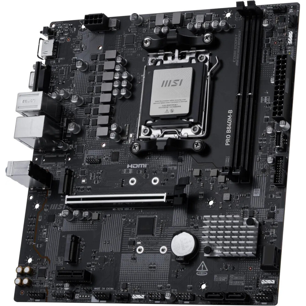 Motherboard MSI PRO B840M-B Socket AM5 Micro ATX - Imagen 3