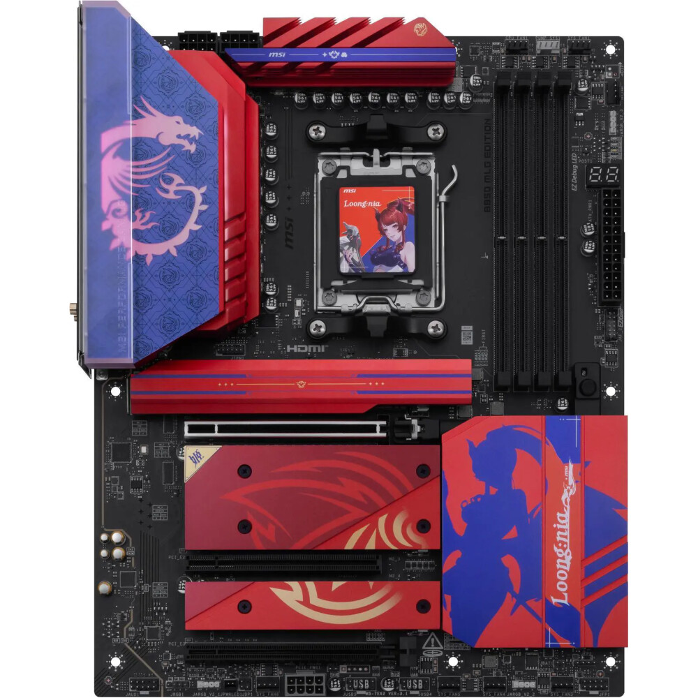 Motherboard MSI B850 MLG Edition Socket AM5 ATX - Imagen 2