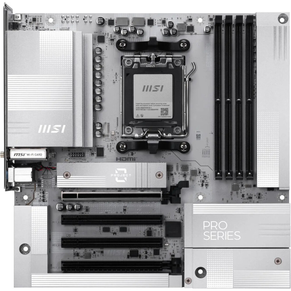 Motherboard MSI PRO B850M-A WIFI PZ Socket AM5 Micro ATX - Imagen 2