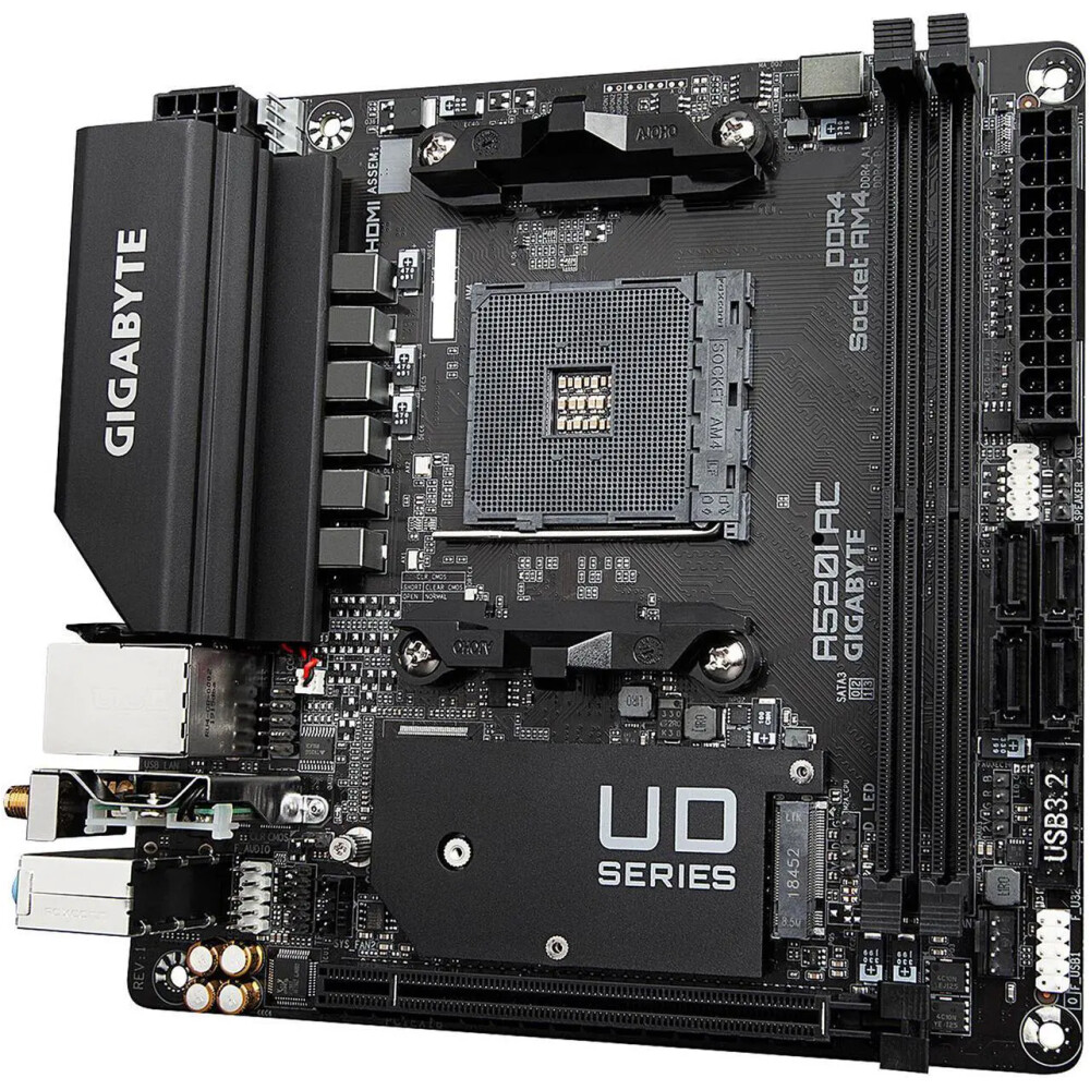Motherboard GIGABYTE A520I AC Socket AM4 Mini ITX - Imagen 3