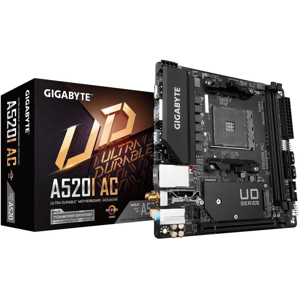 Motherboard GIGABYTE A520I AC Socket AM4 Mini ITX - Imagen 6