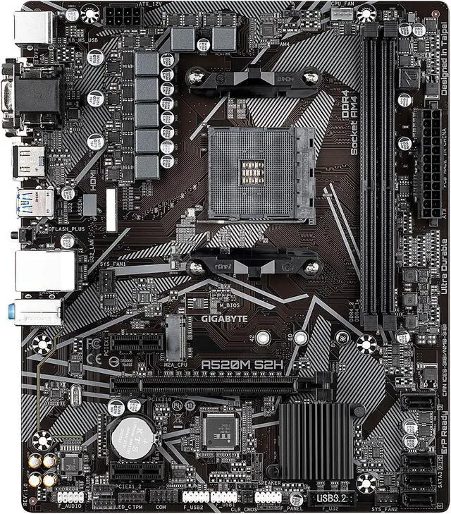 Motherboard GIGABYTE A520M S2H Socket AM4 Micro ATX