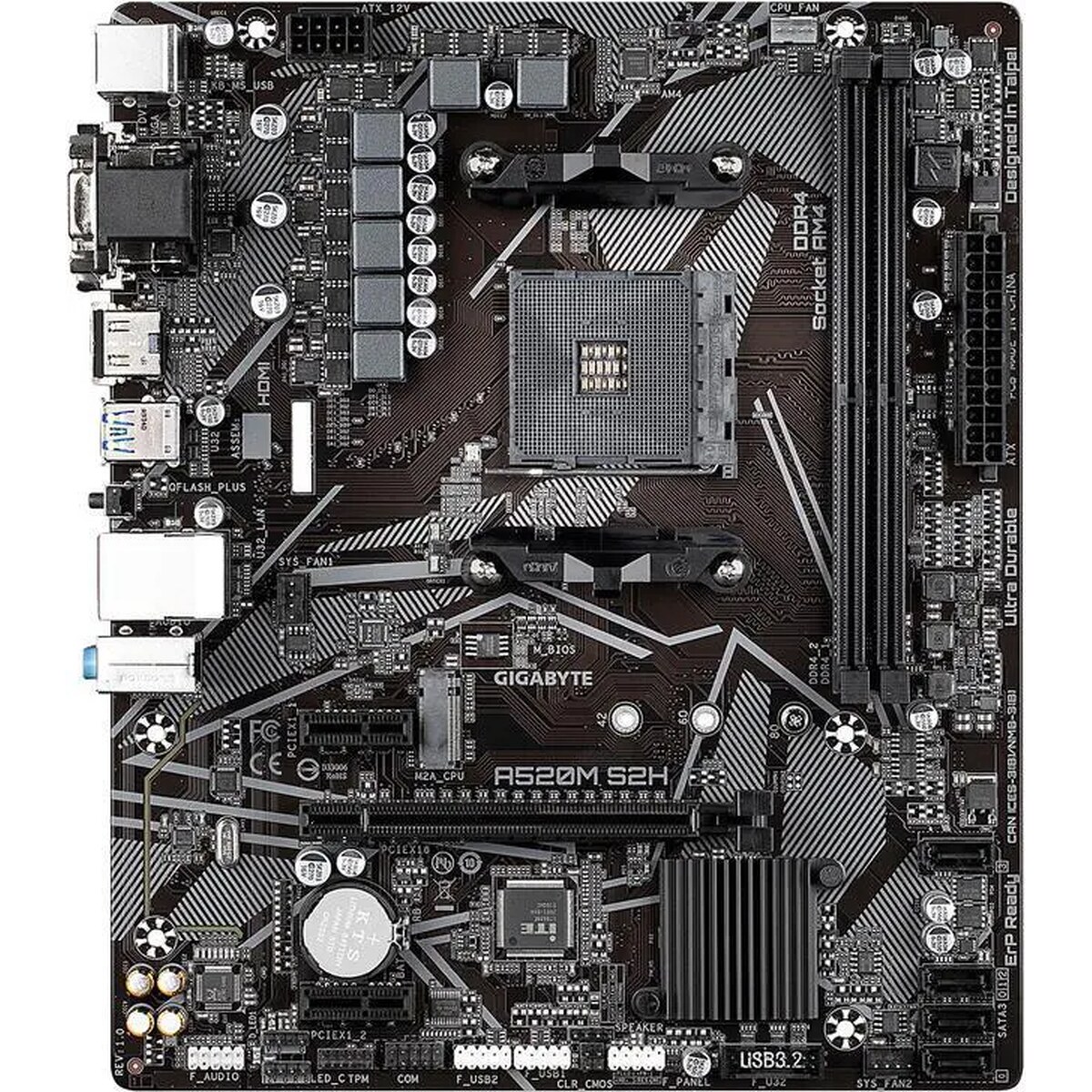 Motherboard GIGABYTE A520M S2H Socket AM4 Micro ATX