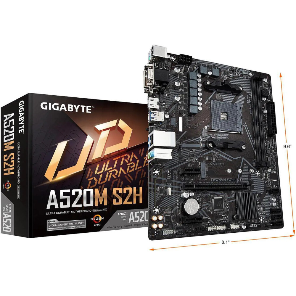 Motherboard GIGABYTE A520M S2H Socket AM4 Micro ATX - Imagen 7