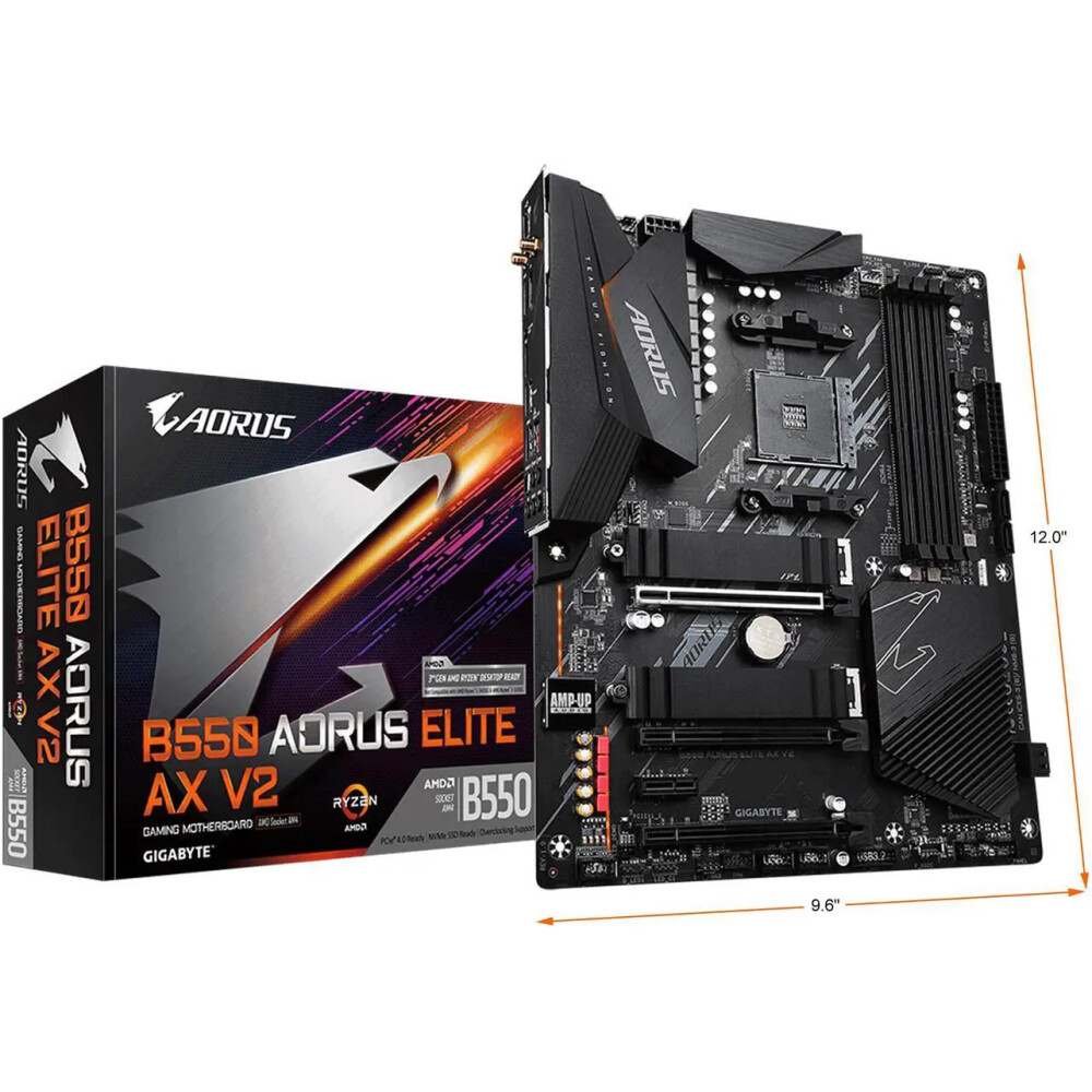 Motherboard GIGABYTE B550 AORUS ELITE AX V2 Socket AM4 ATX - Imagen 2