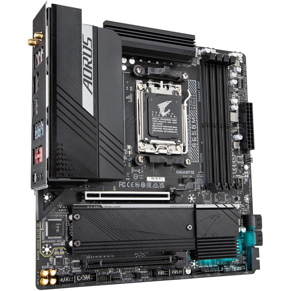 Motherboard GIGABYTE B650M AORUS ELITE AX Socket AM5 Micro ATX - Imagen 4
