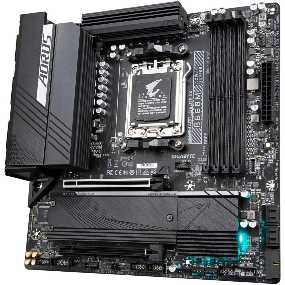 Motherboard GIGABYTE B650M AORUS ELITE AX Socket AM5 Micro ATX - Imagen 5