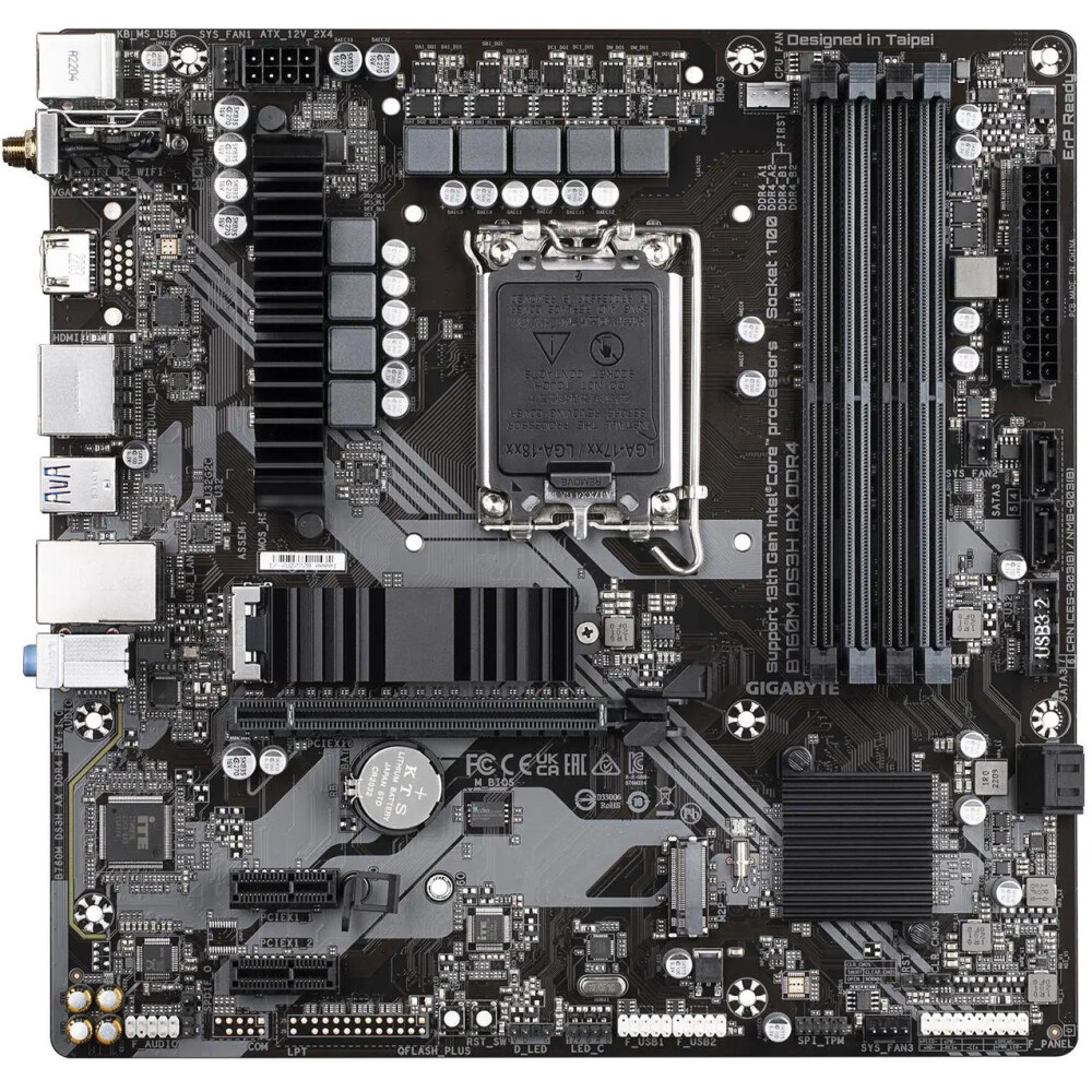 Motherboard GIGABYTE B760M DS3H AX DDR4 Socket LGA 1700 Micro ATX - Imagen 2