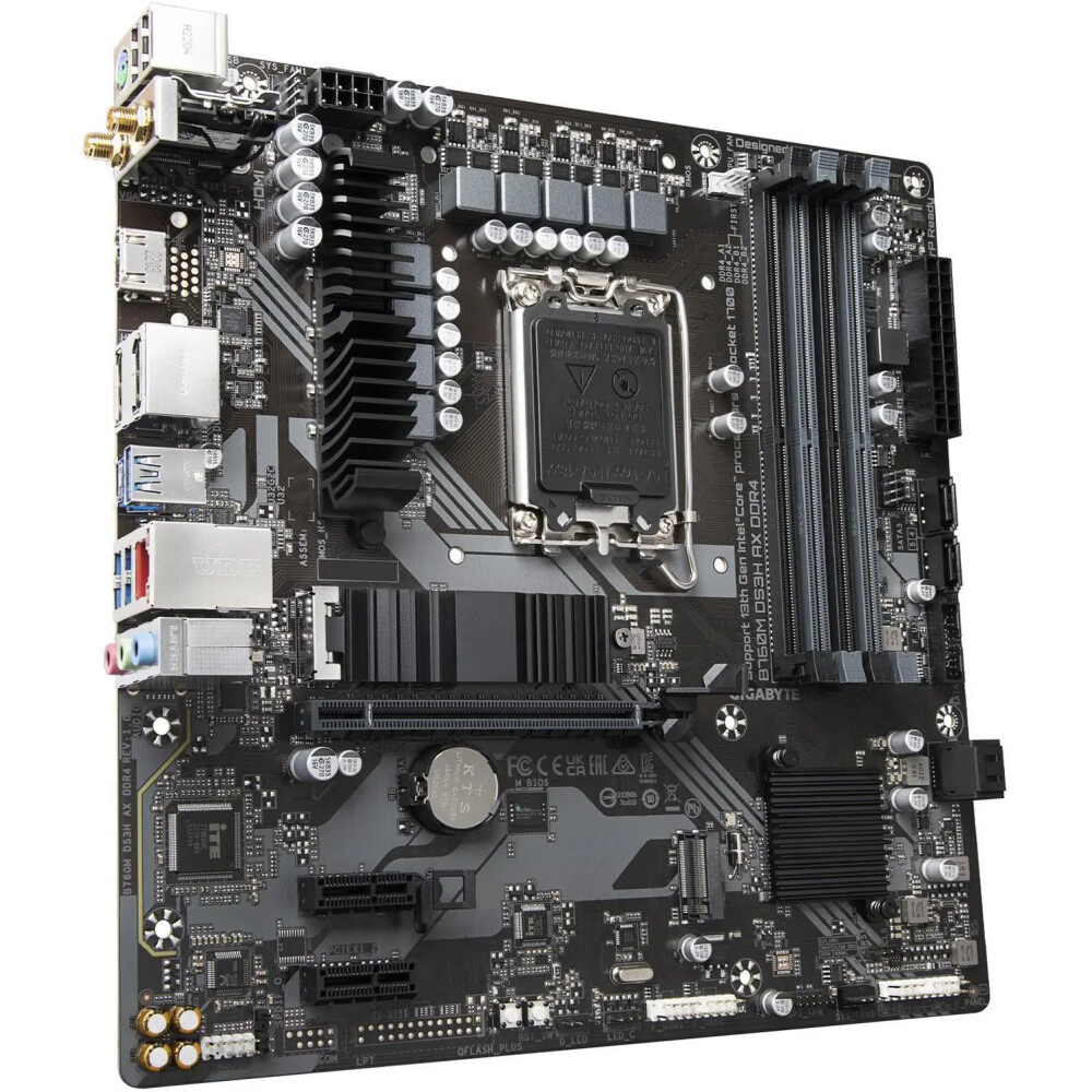 Motherboard GIGABYTE B760M DS3H AX DDR4 Socket LGA 1700 Micro ATX - Imagen 3