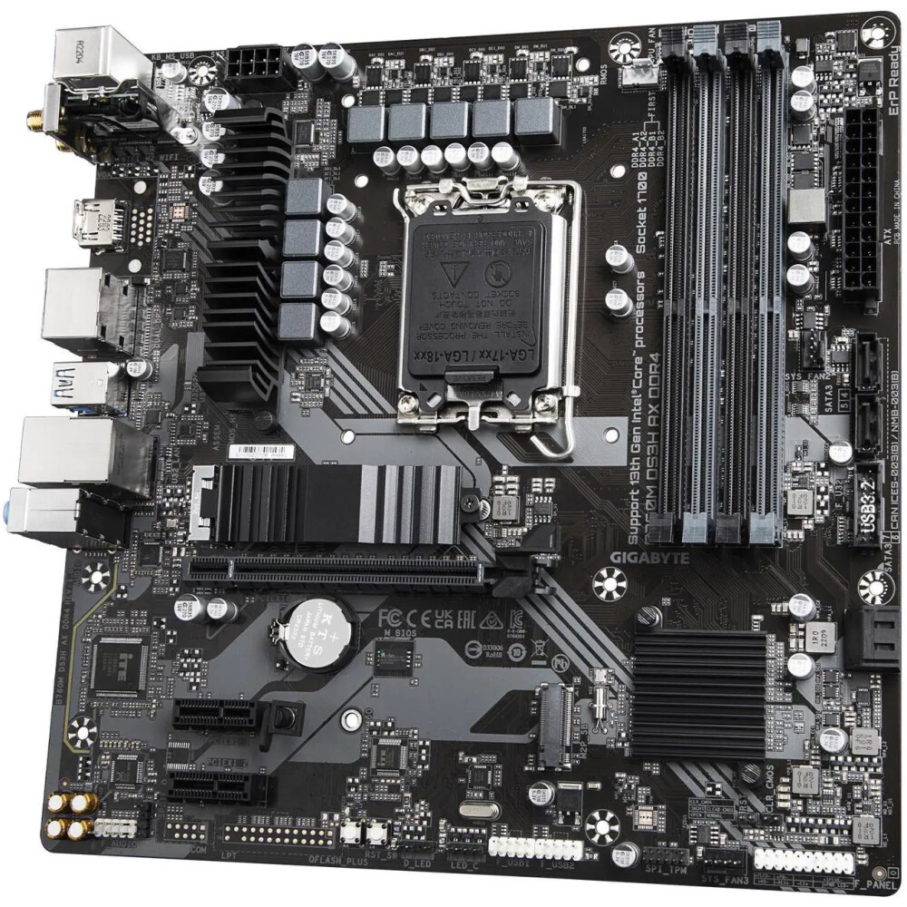 Motherboard GIGABYTE B760M DS3H AX DDR4 Socket LGA 1700 Micro ATX - Imagen 4