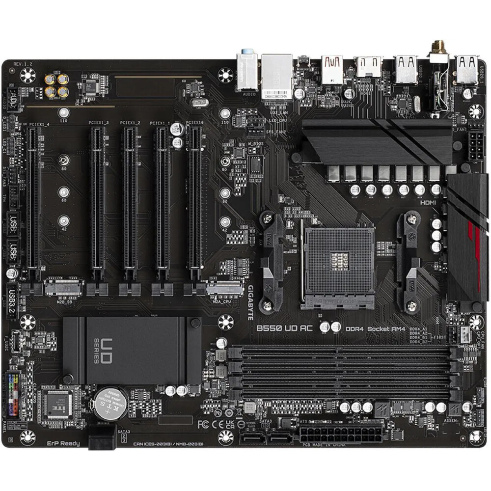 Motherboard GIGABYTE B550 UD AC Socket AM4 ATX - Imagen 5