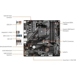 Motherboard GIGABYTE B550M K Socket AM4 Micro ATX - Imagen 3