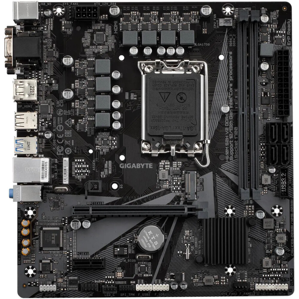 Motherboard GIGABYTE H610M S2H V2 DDR4 Socket LGA 1700 Micro ATX - Imagen 2
