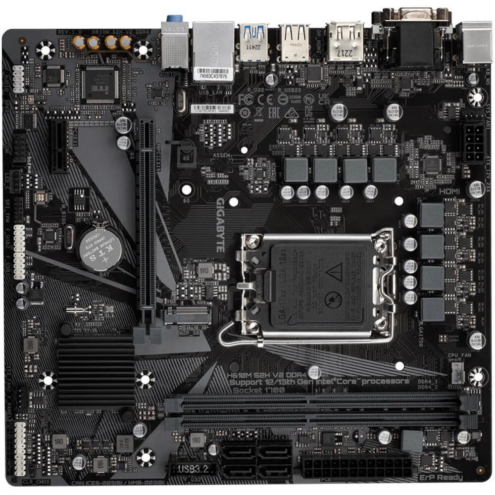 Motherboard GIGABYTE H610M S2H V2 DDR4 Socket LGA 1700 Micro ATX - Imagen 6