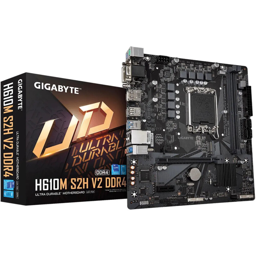 Motherboard GIGABYTE H610M S2H V2 DDR4 Socket LGA 1700 Micro ATX - Imagen 1