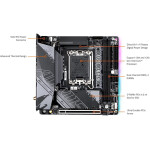Motherboard GIGABYTE B760I AORUS PRO Socket LGA1700 Mini ITX - Imagen 2