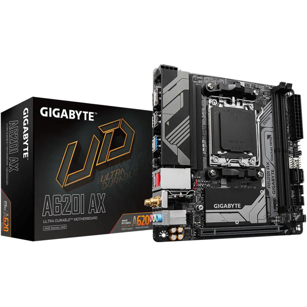 Motherboard GIGABYTE A620I AX Socket AM5 Mini ITX - Imagen 1