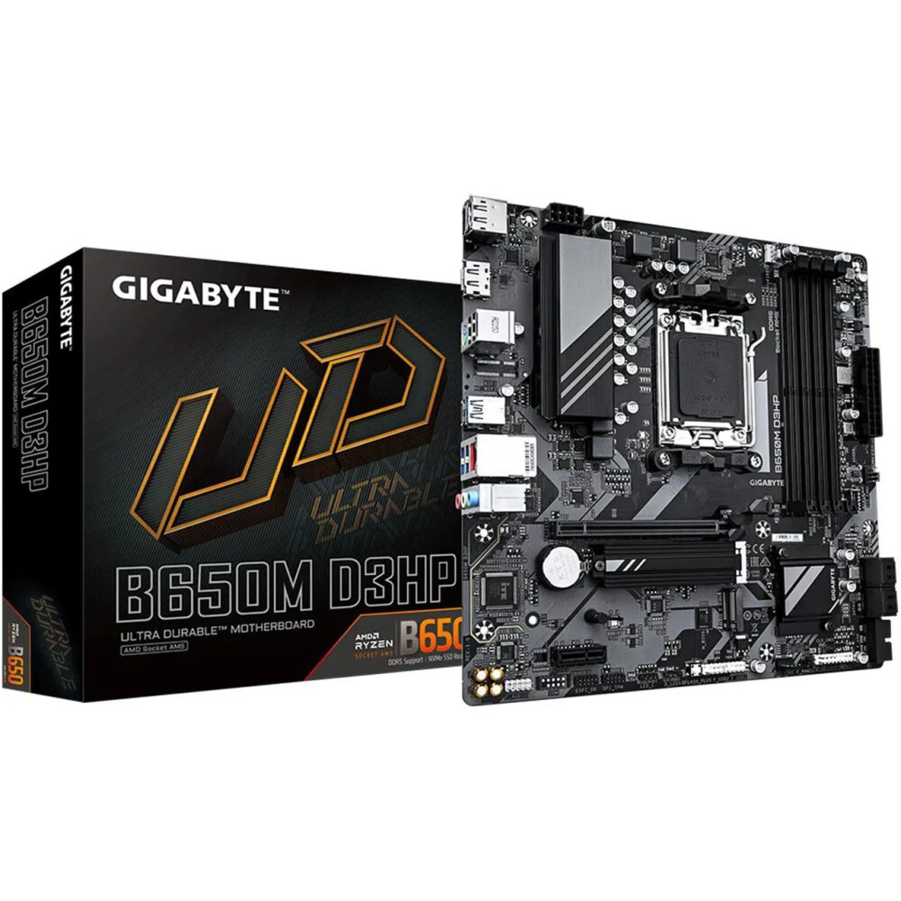 Motherboard GIGABYTE B650M D3HP Socket AM5 Micro ATX - Imagen 1