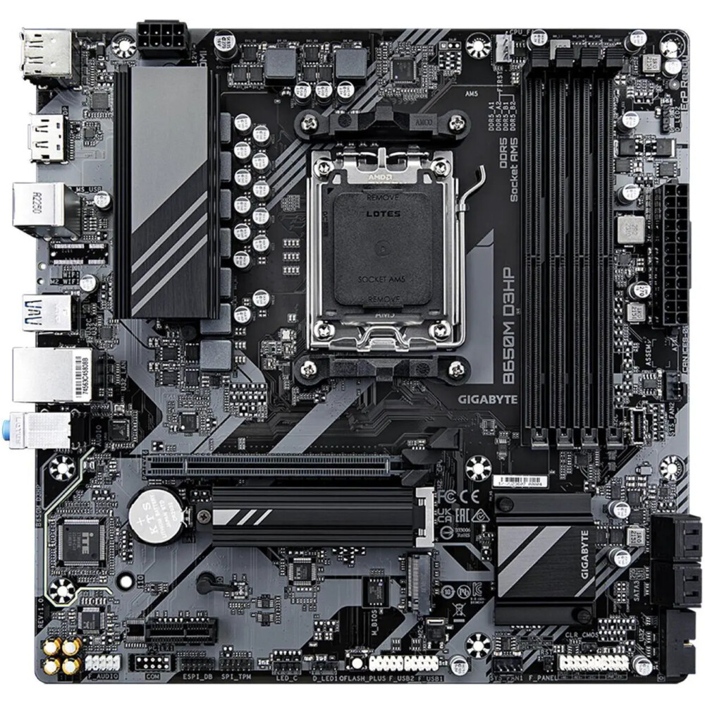 Motherboard GIGABYTE B650M D3HP Socket AM5 Micro ATX - Imagen 2