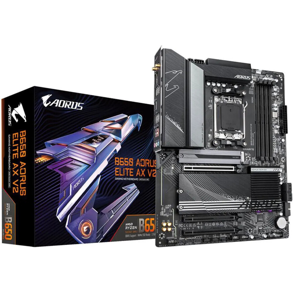 Motherboard GIGABYTE B650 AORUS ELITE AX V2 Socket AM5 ATX - Imagen 1
