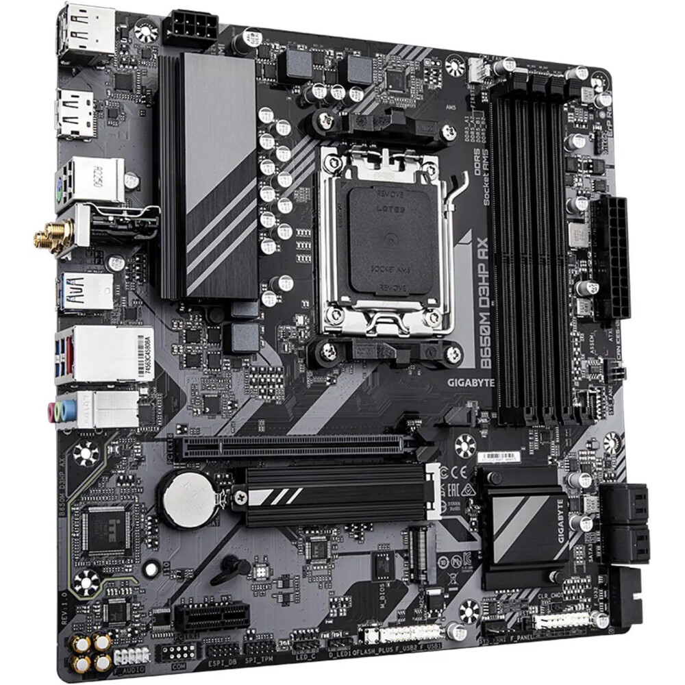 Motherboard GIGABYTE B650M D3HP AX Socket AM5 (LGA 1718) Micro ATX - Imagen 3