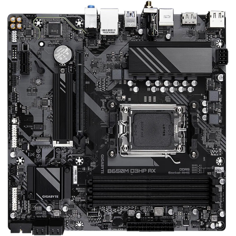 Motherboard GIGABYTE B650M D3HP AX Socket AM5 (LGA 1718) Micro ATX - Imagen 4