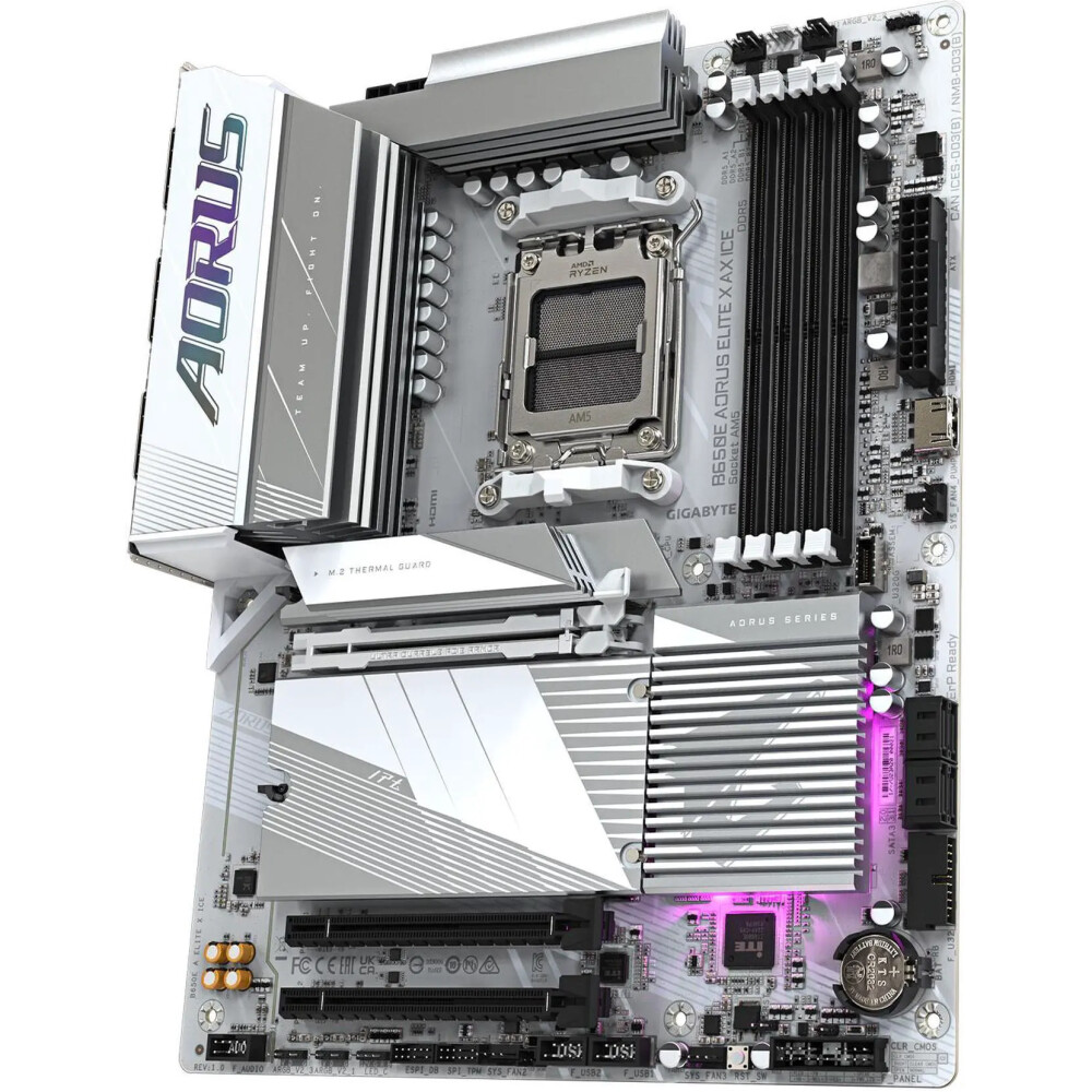 Motherboard GIGABYTE B650E AORUS ELITE X AX ICE Socket AM5 ATX - Imagen 6