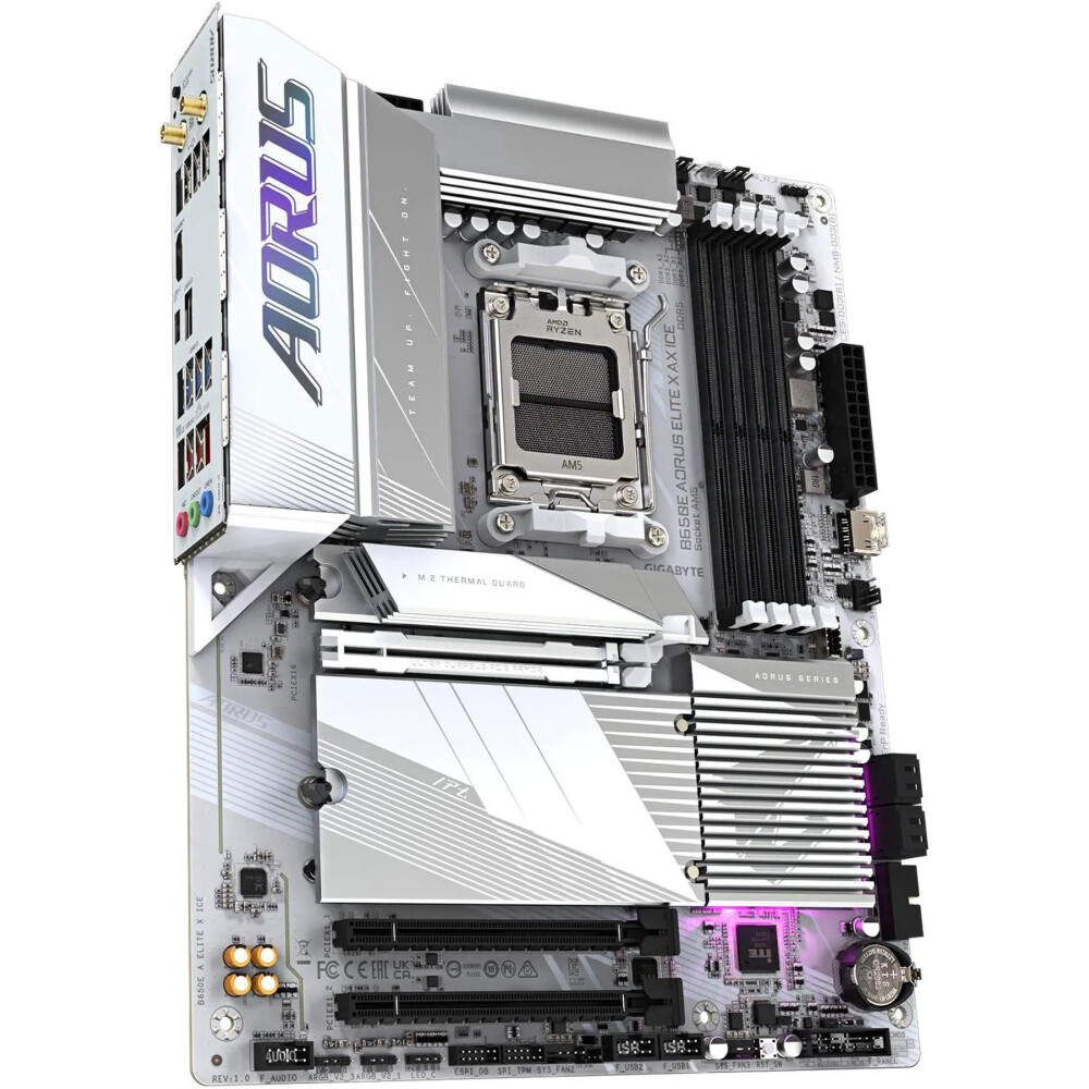 Motherboard GIGABYTE B650E AORUS ELITE X AX ICE Socket AM5 ATX - Imagen 3