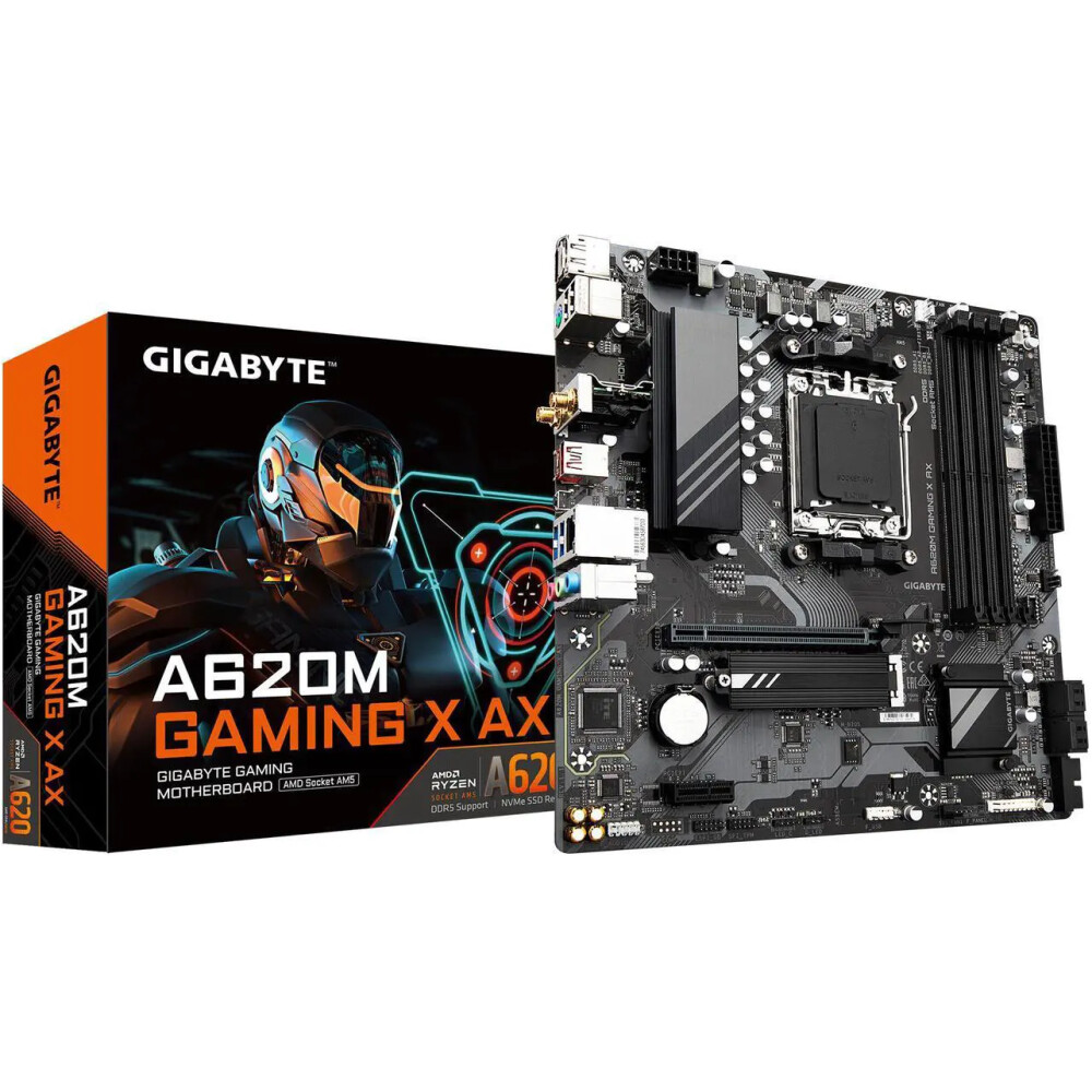 Motherboard GIGABYTE A620M GAMING X AX (Rev. 1.1) Socket AM5 (LGA 1718) Micro ATX - Imagen 1