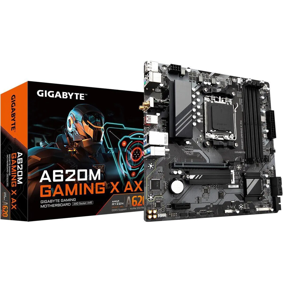 Motherboard GIGABYTE A620M GAMING X AX (Rev. 1.1) Socket AM5 (LGA 1718) Micro ATX
