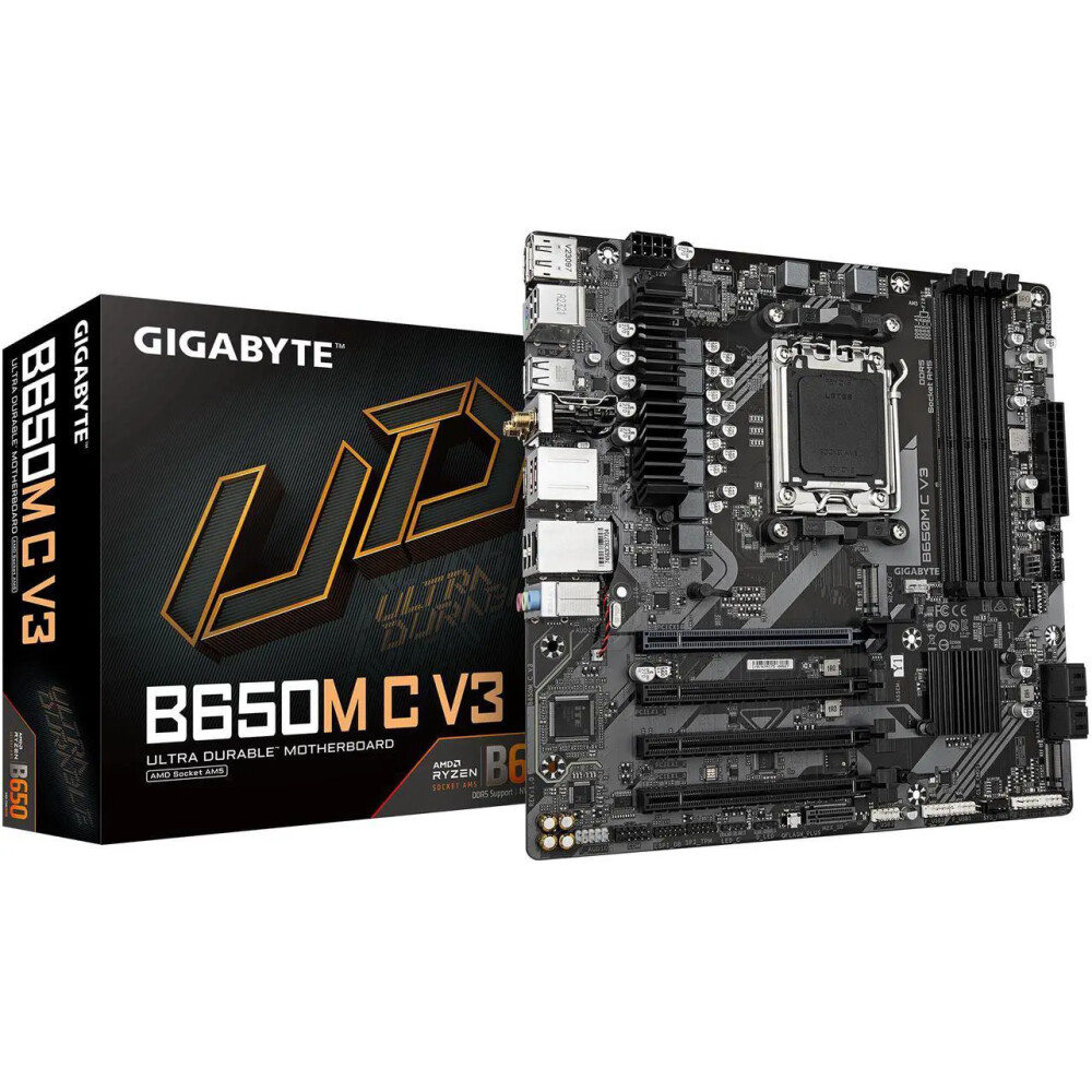 Motherboard GIGABYTE B650M C V3 Socket AM5 Micro ATX - Imagen 1