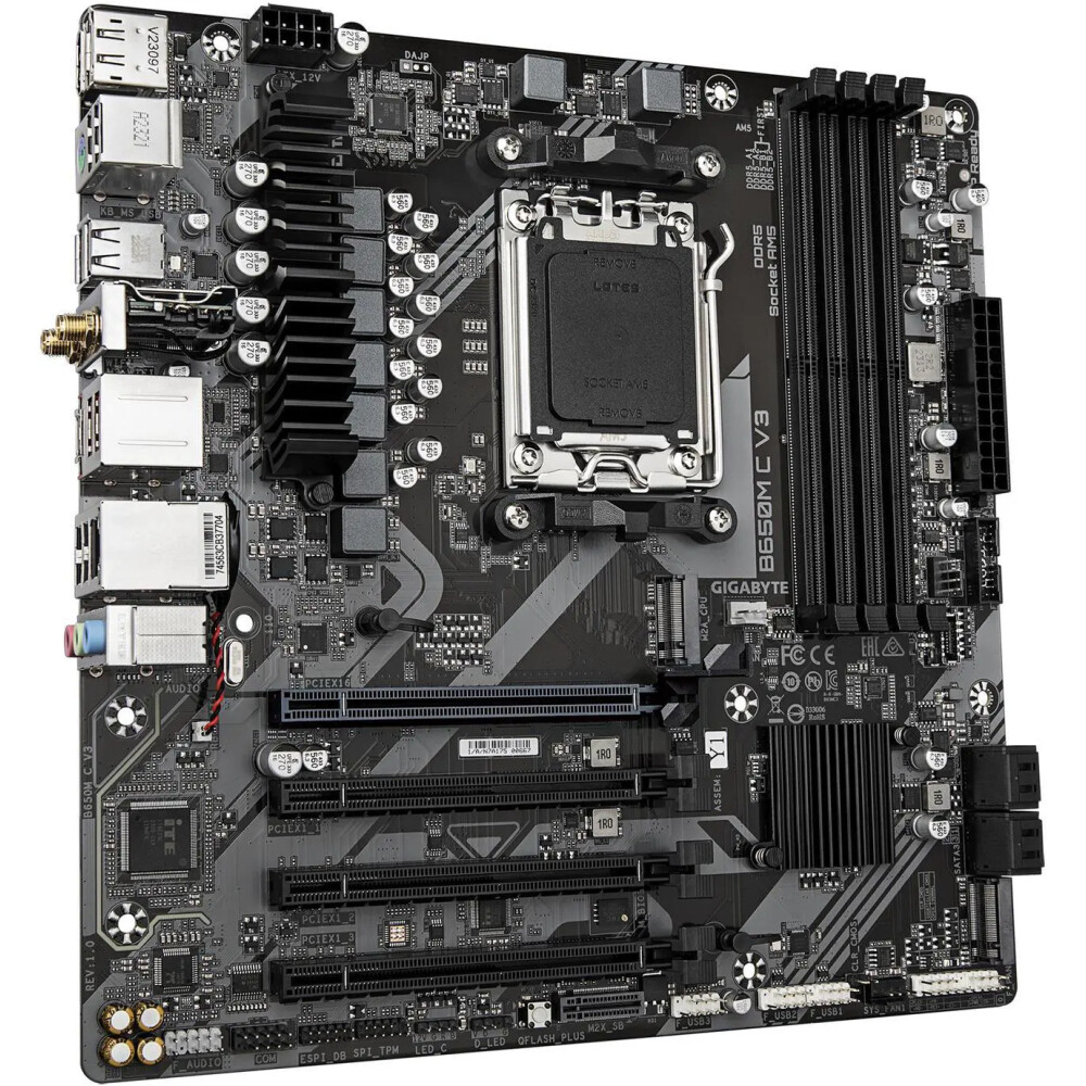 Motherboard GIGABYTE B650M C V3 Socket AM5 Micro ATX - Imagen 3