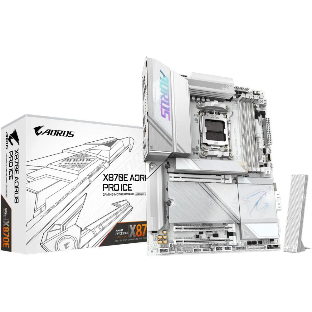 Motherboard GIGABYTE X870E AORUS PRO ICE Socket AM5 ATX - Imagen 1