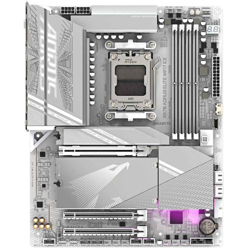 Motherboard GIGABYTE X870 AORUS ELITE WiFi 7 ICE Socket AM5 ATX - Imagen 2