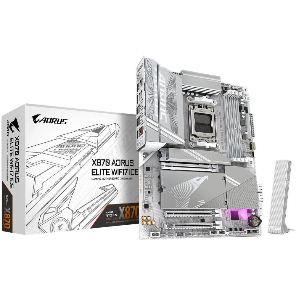 Motherboard GIGABYTE X870 AORUS ELITE WiFi 7 ICE Socket AM5 ATX - Imagen 1
