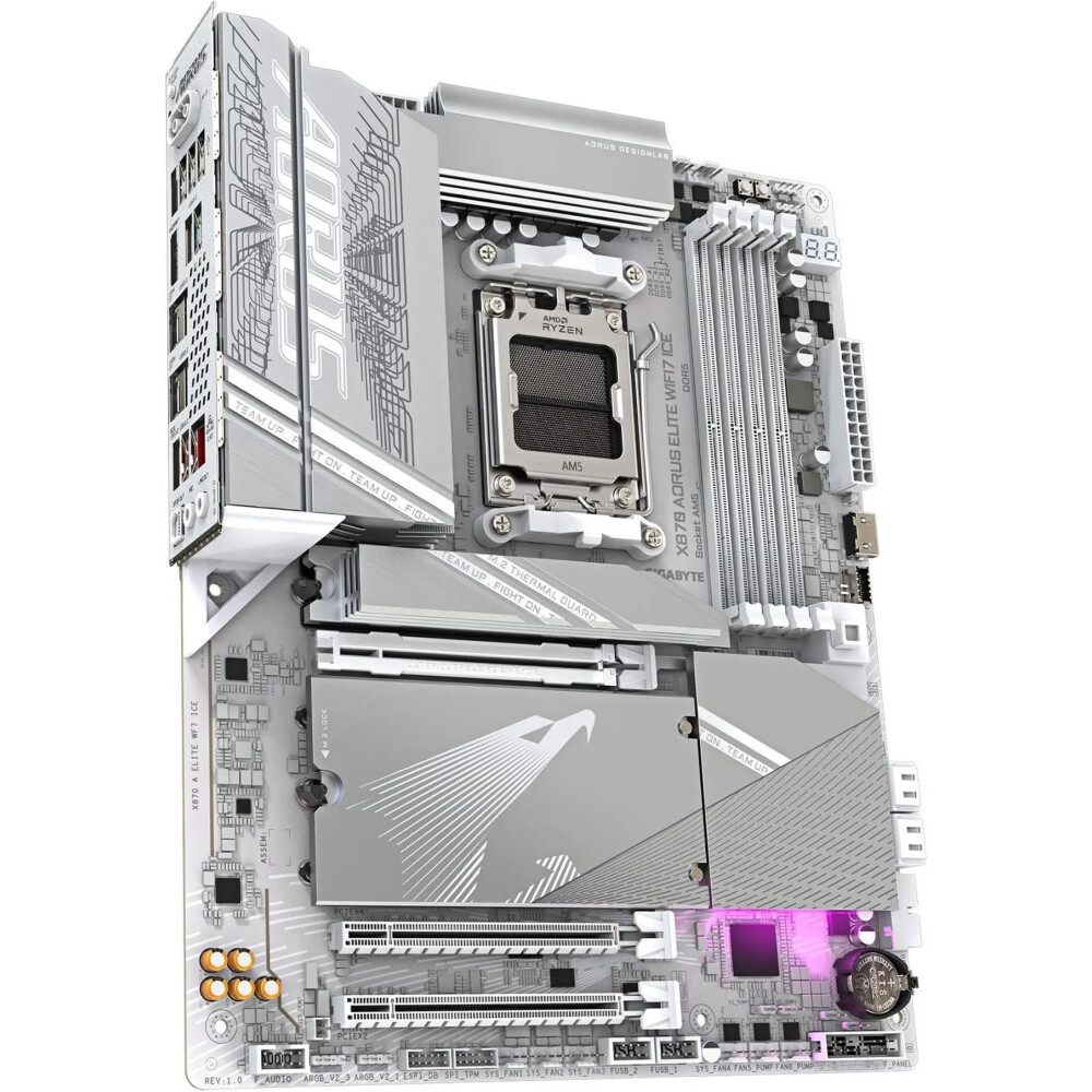 Motherboard GIGABYTE X870 AORUS ELITE WiFi 7 ICE Socket AM5 ATX - Imagen 3
