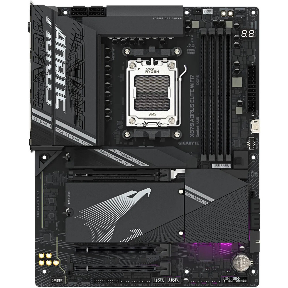 Motherboard GIGABYTE X870 AORUS ELITE WiFi 7 Socket AM5 ATX - Imagen 2